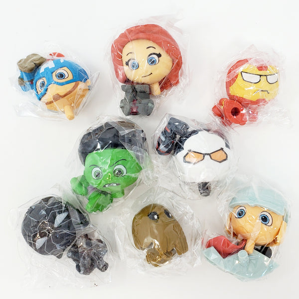 Marvel Super Heroes Complete Set of 8 New 3D Puzzle Erasers (inv:b)