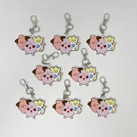 Pokemon Keychain Dangler: Togepi, Cleffa, Igglybuff - LOT of 8 inv:a28