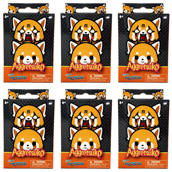 Aggretsuko by Sanrio Chibi In Motion Lot of 6 Sealed Blind Boxes