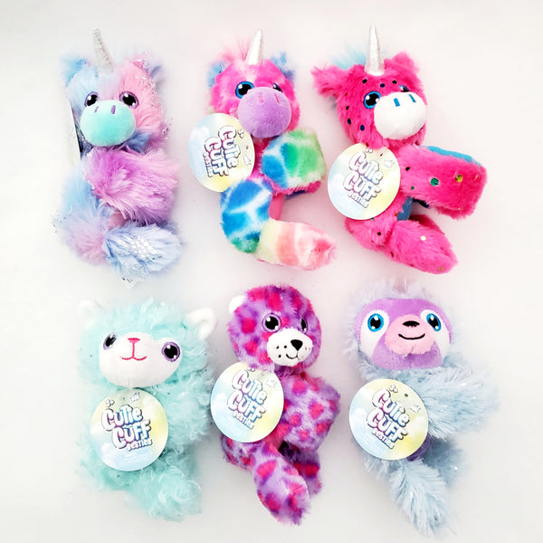 Cutie Cuff Besties Plush Slap Band Bracelet *YOU CHOOSE* New With Tags