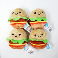 Cutie Beans Fiesta Foodies Hamburger Mini Plush Lot of 4 Loose No Case